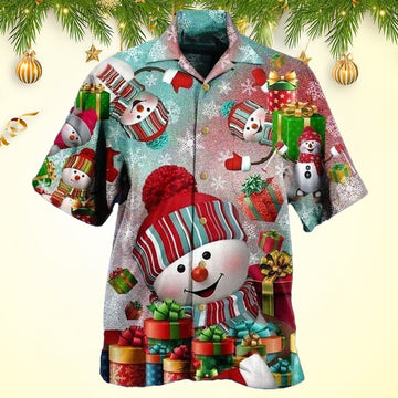 Snowman On Christmas Hawaiian Shirt For Men Women Top Christmas Gifts 2026 – Moonbestprint
