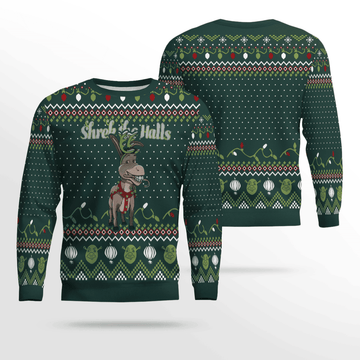 Donkey Shrek the Halls Holiday Ugly Sweater – Moonbestprint