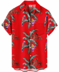 Tropical Parrot Hawaiian Shirt – Red – Moonbestprint