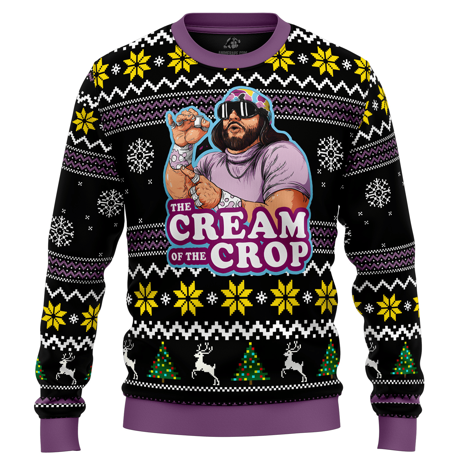 Macho Man The Cream of the Crop Pro Wrestling Ugly Christmas Sweater – Moonbestprint