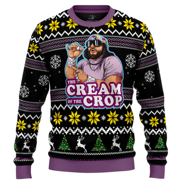 Macho Man The Cream of the Crop Pro Wrestling Ugly Christmas Sweater – Moonbestprint