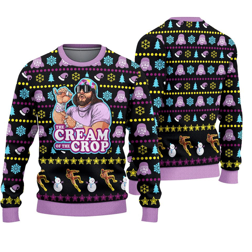 The Cream of the Crop Macho Man Randy Savage Pro Wrestling Ugly Sweater – Moonbestprint