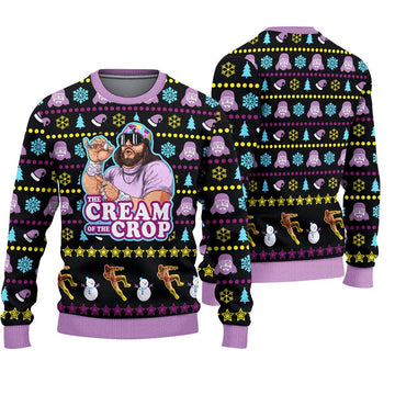 The Cream of the Crop Macho Man Randy Savage Pro Wrestling Ugly Sweater – Moonbestprint