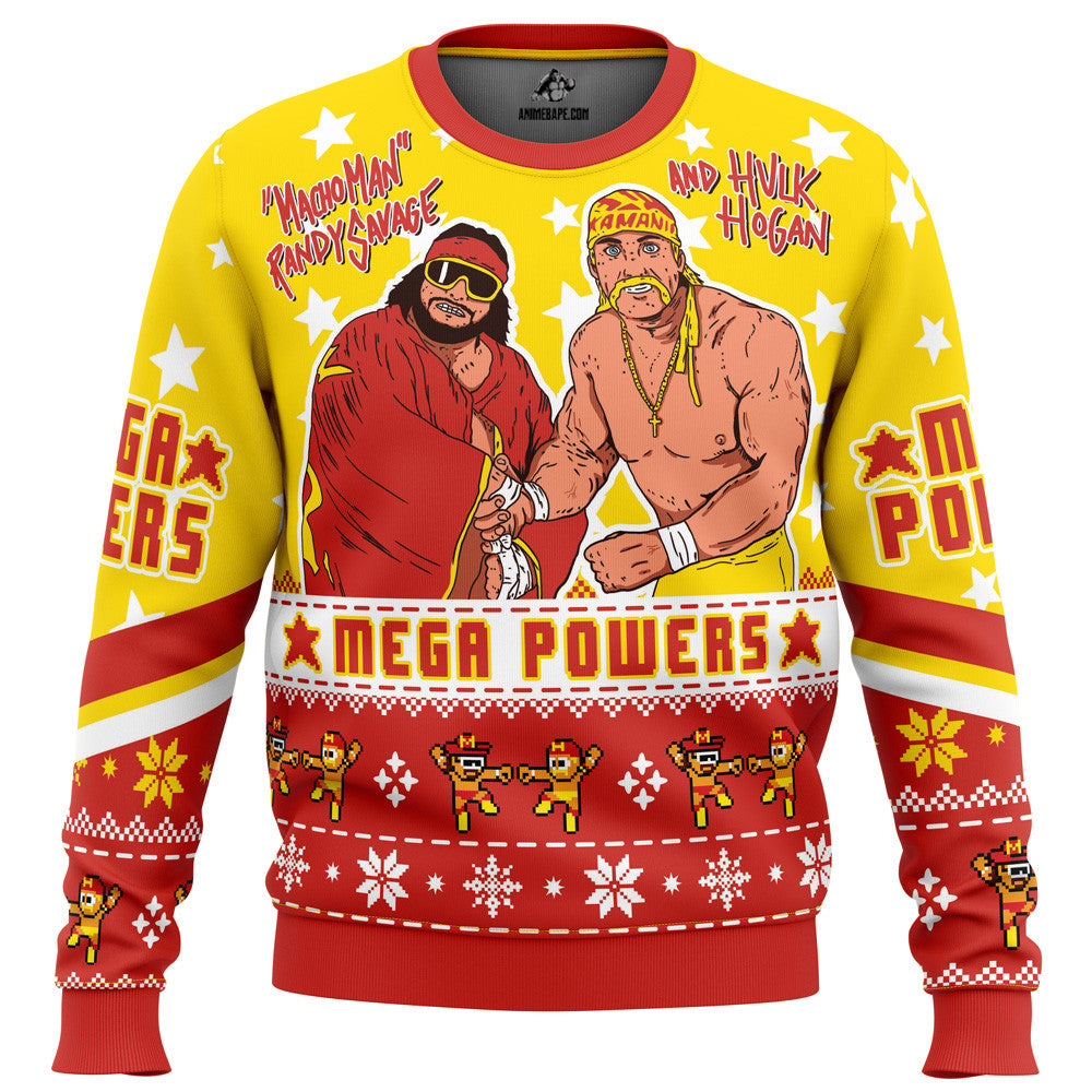 Mega Powers Macho Man and Hulk Hogan Ugly Christmas Sweater – Moonbestprint