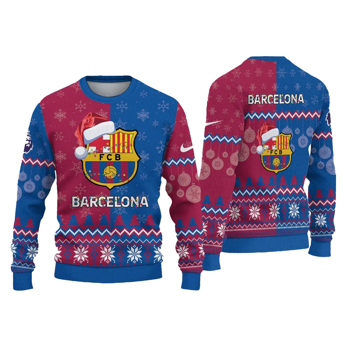 Barcelona Christmas Barca Happy Holidays Ugly Sweater – Moonbestprint