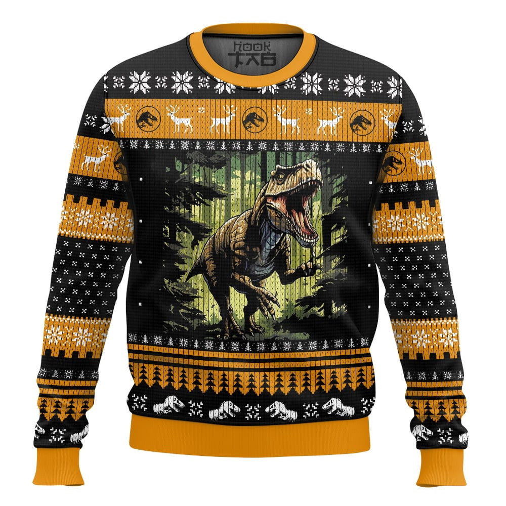 Jurassic Park T-Rex Ugly Christmas Sweater – Moonbestprint