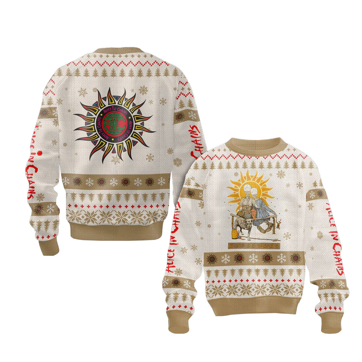 3D Mario Abbey Road Ugly Christmas Long Sleeve Sweater – Moonbestprint