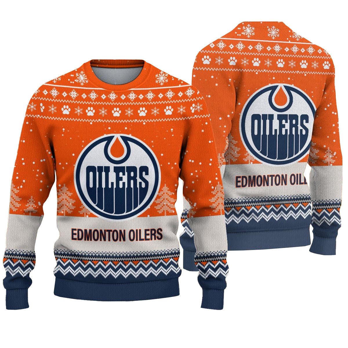 Edmonton Oilers Hockey Ugly Christmas Sweater – Moonbestprint