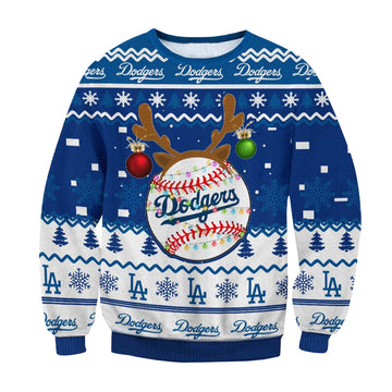 Los Angeles Dodgers Christmas Ugly Sweater – Moonbestprint