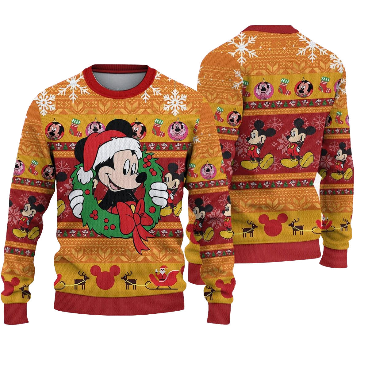 Disney Mickey Style 6 Holiday Ugly Christmas Sweater – Moonbestprint