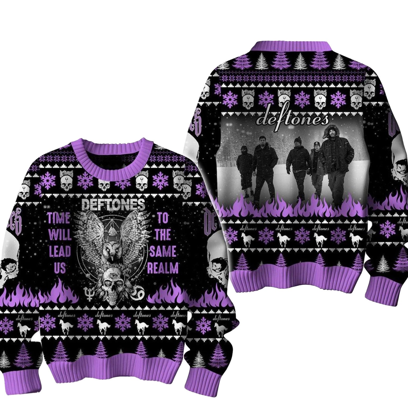 Deftones Time Will Lead Us To The Same Realm Christmas Ugly Sweater – Moonbestprint
