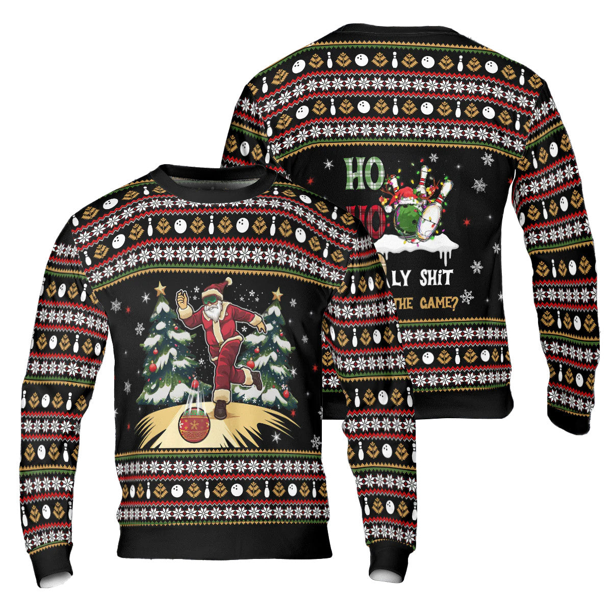 Ho Ho Holy Shot Ugly Christmas Sweater – Moonbestprint
