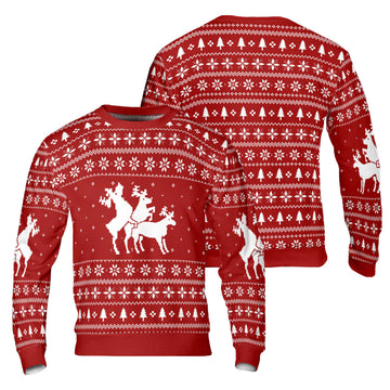 Three Naughty Deer Ugly Christmas Sweater – Moonbestprint