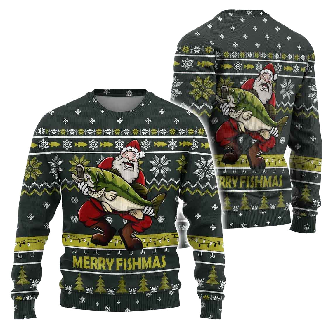Fishing Lover Merry Fishmas Ugly Sweater – Moonbestprint