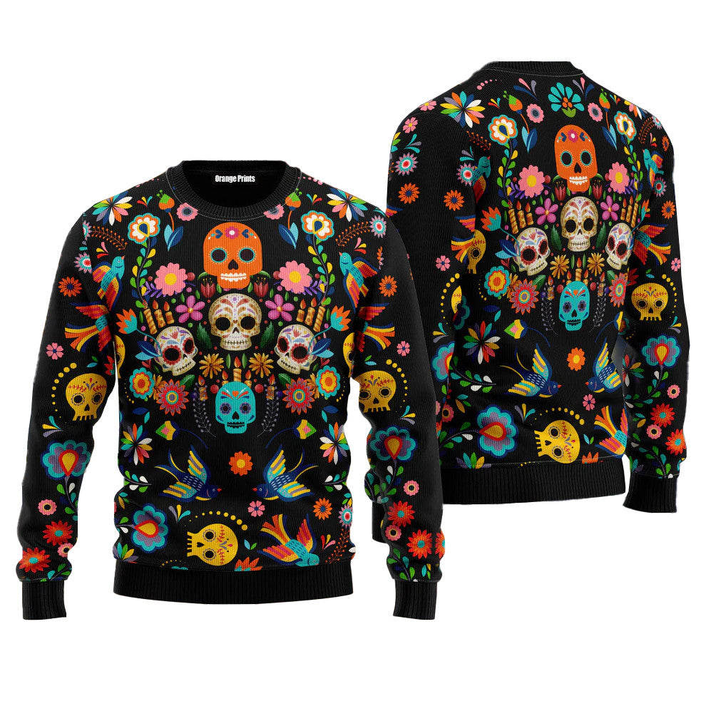 Sugar Skull Ugly Christmas Sweater – Moonbestprint