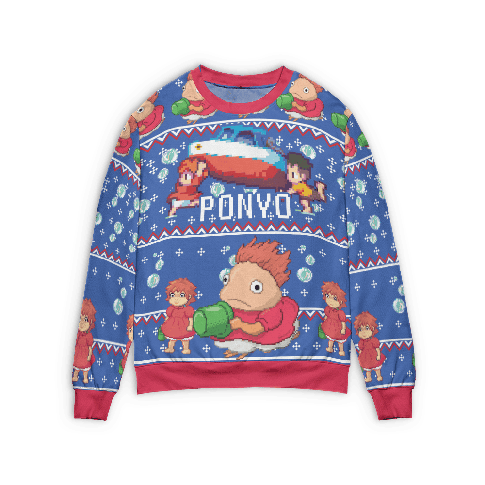 Ponyo Transforming Ugly Christmas Sweater – Moonbestprint