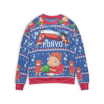 Ponyo Transforming Ugly Christmas Sweater – Moonbestprint
