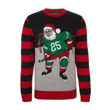 Hockey Santa Ugly Christmas Sweater – Moonbestprint