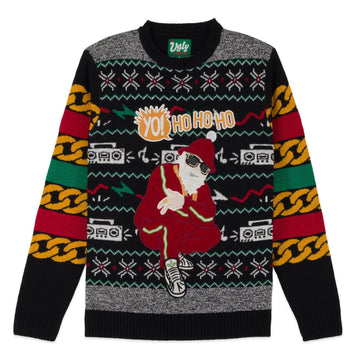 Yo Ho Ho Rap Santa Full Pattern Ugly Christmas Sweater – Moonbestprint