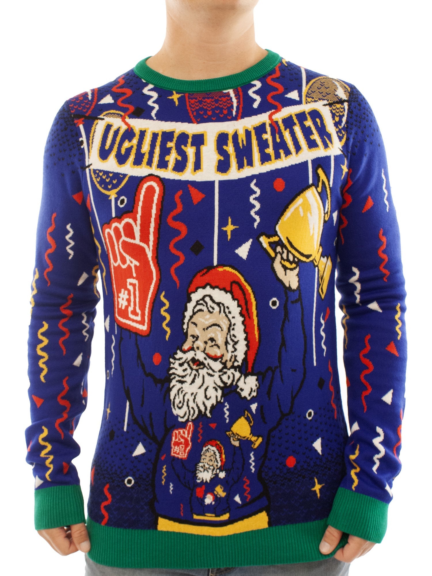 Ugliest Sweater Trophy Santa Ugly Christmas Sweater – Moonbestprint