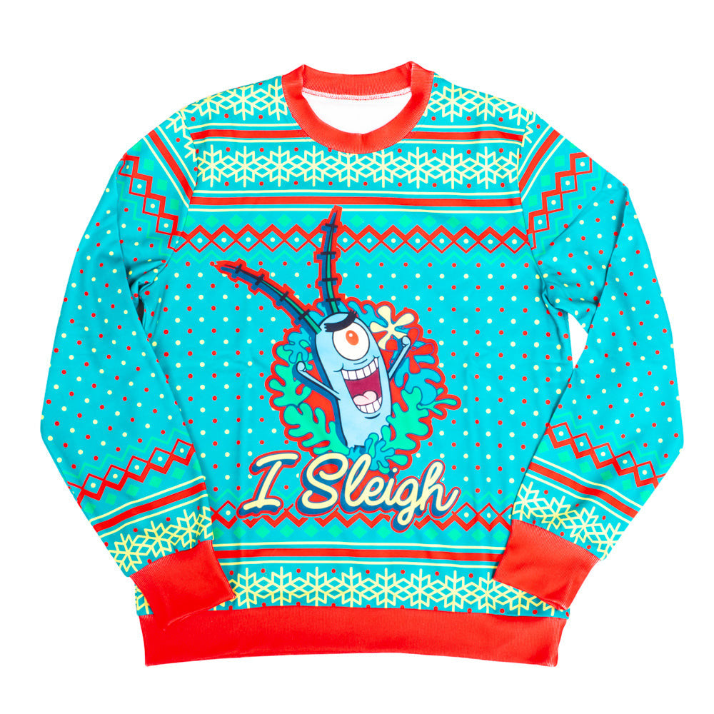 SpongeBob SquarePants Sleigh Ugly Christmas Sweater – Moonbestprint