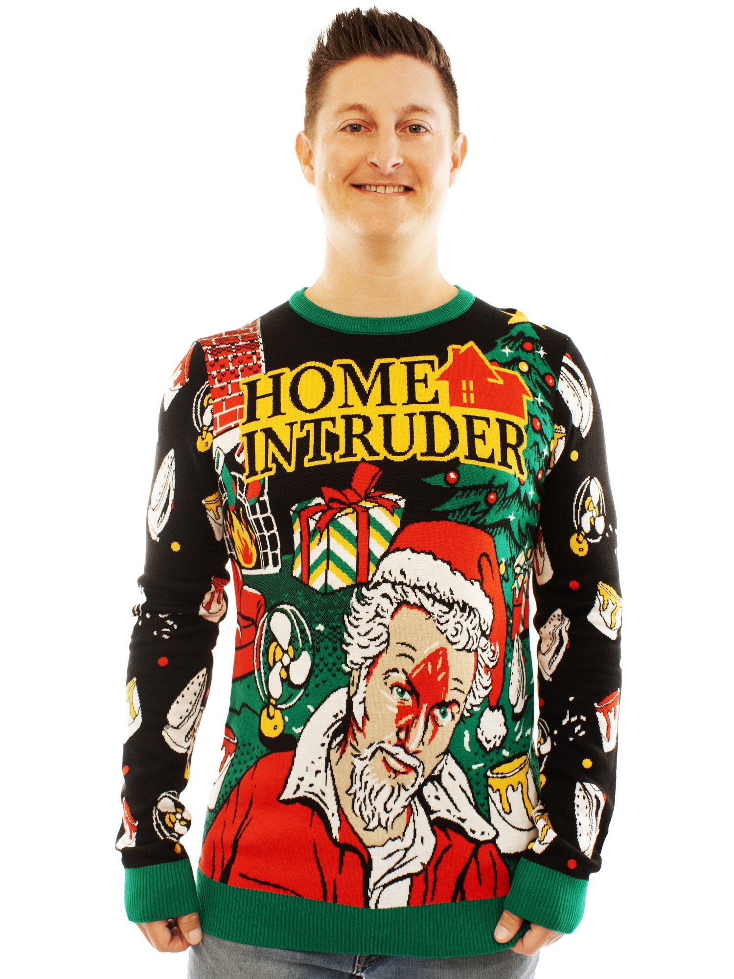 Home Intruder Ugly Christmas Sweater – Moonbestprint
