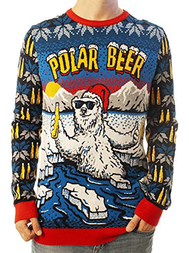 Polar Bear Blue Ugly Christmas Sweater – Moonbestprint