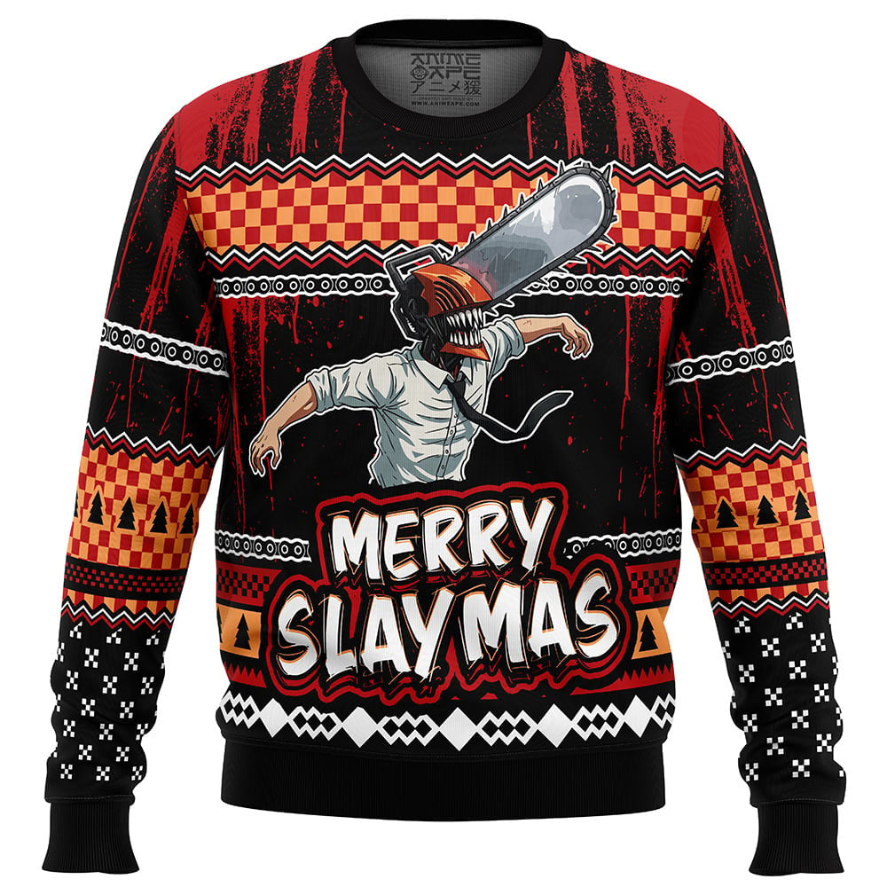 Chainsaw Man Denji Merry Slaymas Ugly Christmas Sweater – Moonbestprint