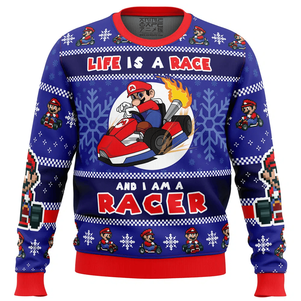 Mario Kart Racer Super Mario Ugly Christmas Sweater – Moonbestprint
