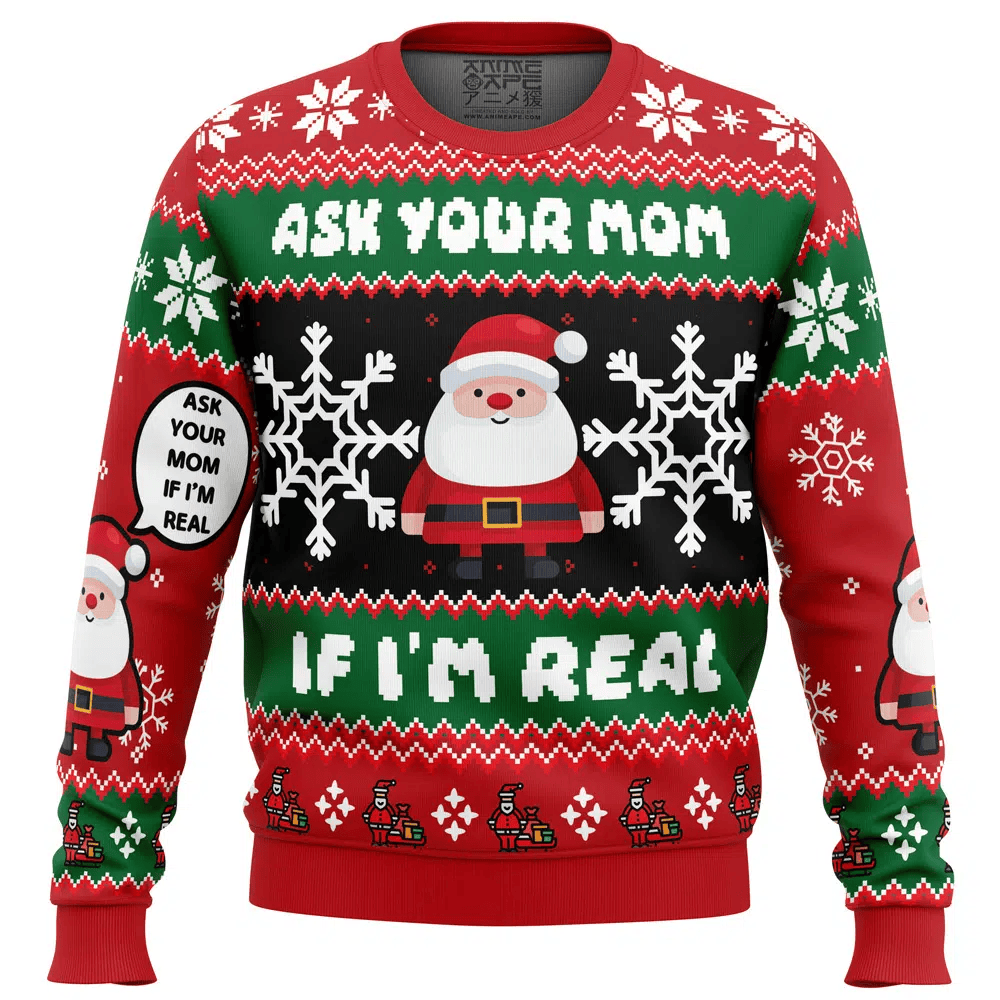 Santa Your Mom Ugly Christmas Sweater – Moonbestprint