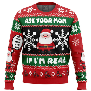 Santa Your Mom Ugly Christmas Sweater – Moonbestprint