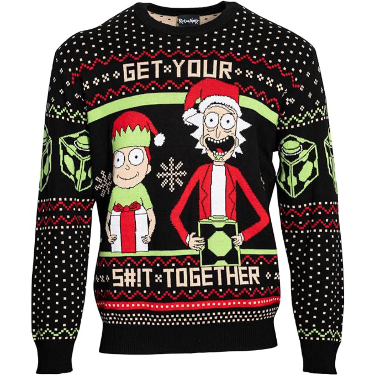 Rick and Morty Get Your Shit Together Ugly Christmas Sweater – Moonbestprint
