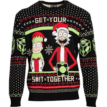 Rick and Morty Get Your Shit Together Ugly Christmas Sweater – Moonbestprint