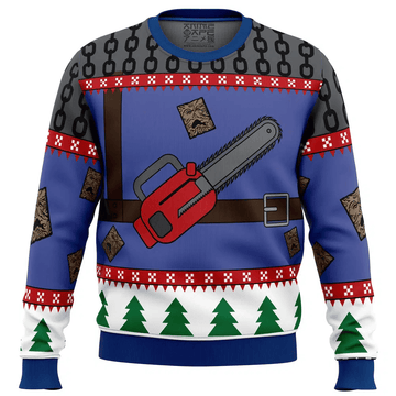 Ash J Williams Chainsaw Weave Dead By Daylight Ugly Christmas Sweater – Moonbestprint