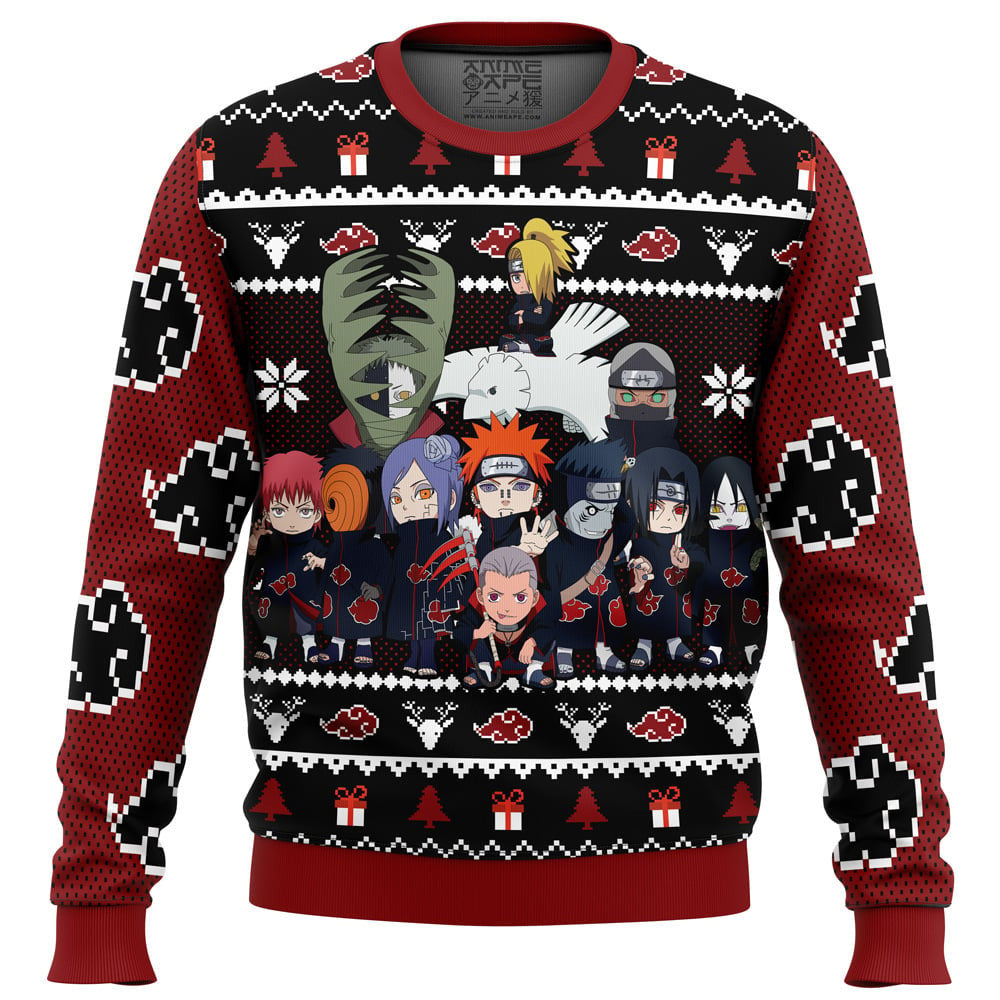 Chibi Akatsuki V2 Shippuden Ugly Christmas Sweater – Moonbestprint