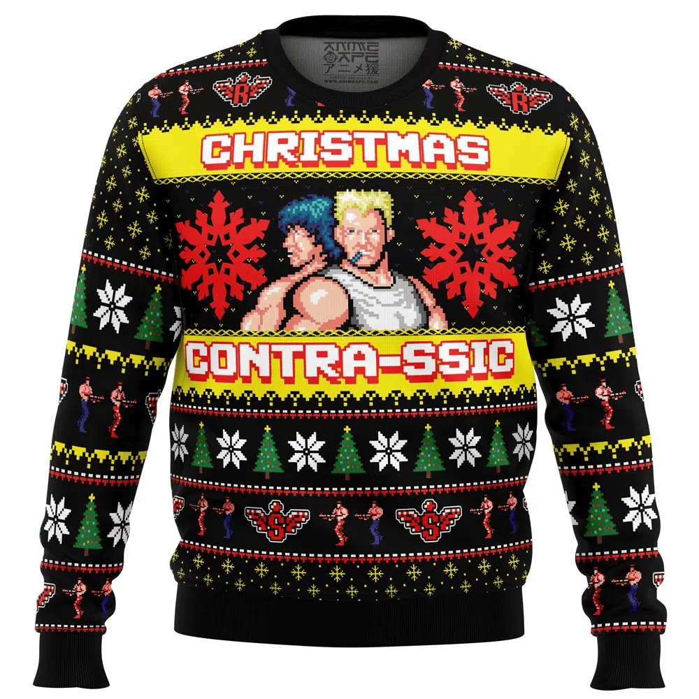 Contrassic Contra Ugly Christmas Sweater – Moonbestprint