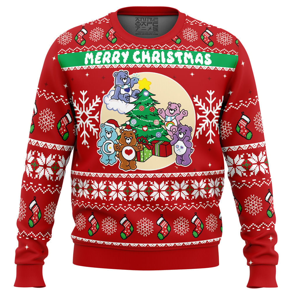 Care Bears Merry Christmas Faux This Ugly Christmas Sweater – Moonbestprint
