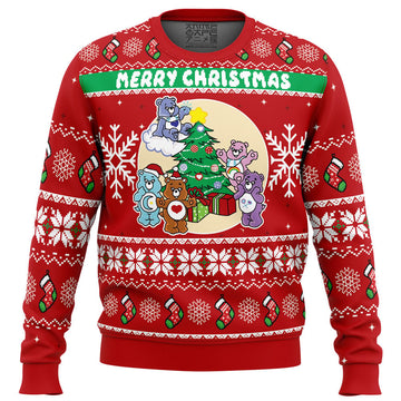 Care Bears Merry Christmas Faux This Ugly Christmas Sweater – Moonbestprint