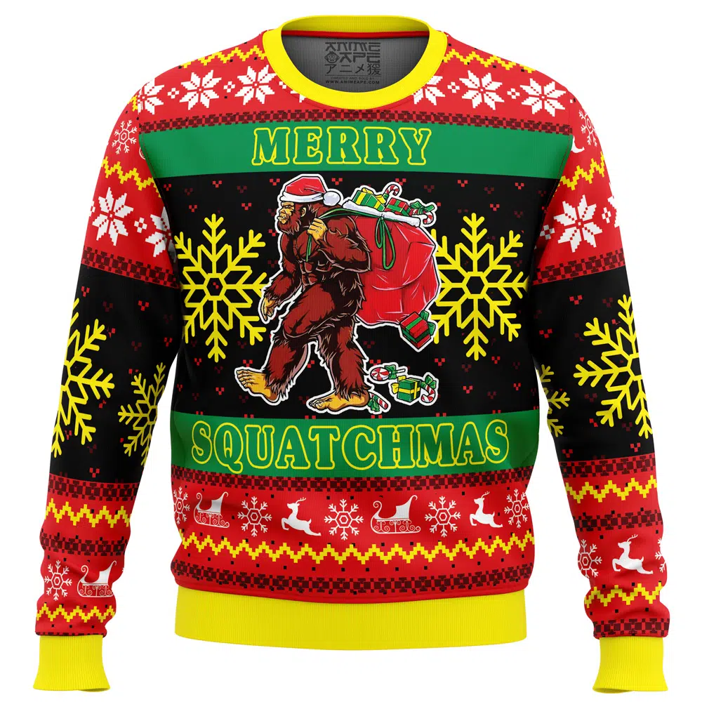 Merry Squatchmas Ugly Christmas Sweater – Moonbestprint