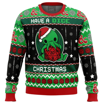 Cthulhu Have A Dice Dungeons & Dragon Ugly Christmas Sweater – Moonbestprint