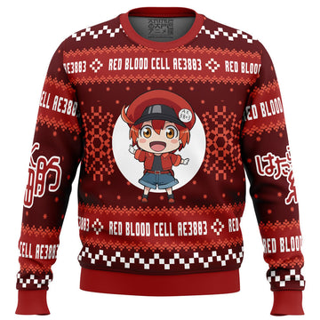 Red Blood Cell Cells At Work Ugly Christmas Sweater – Moonbestprint