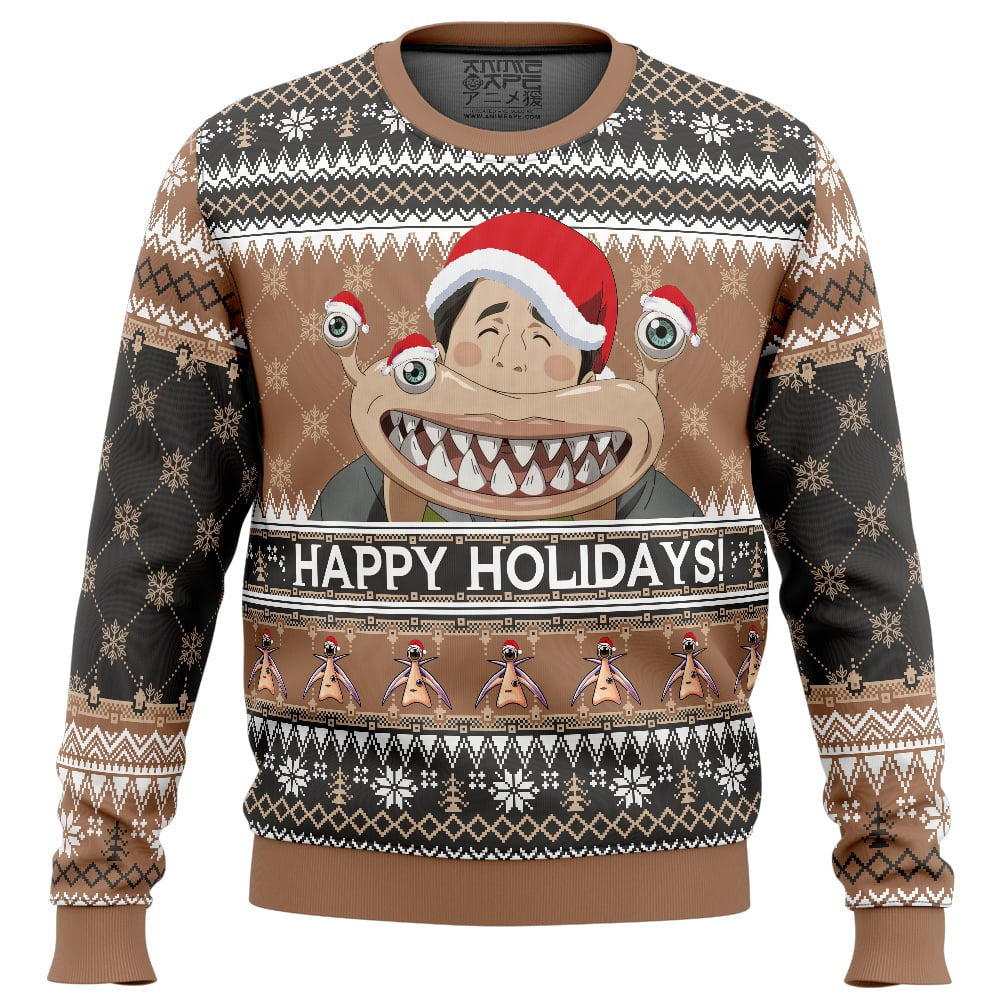 Happy Holidays! Parasyte The Maxim Ugly Christmas Sweater – Moonbestprint