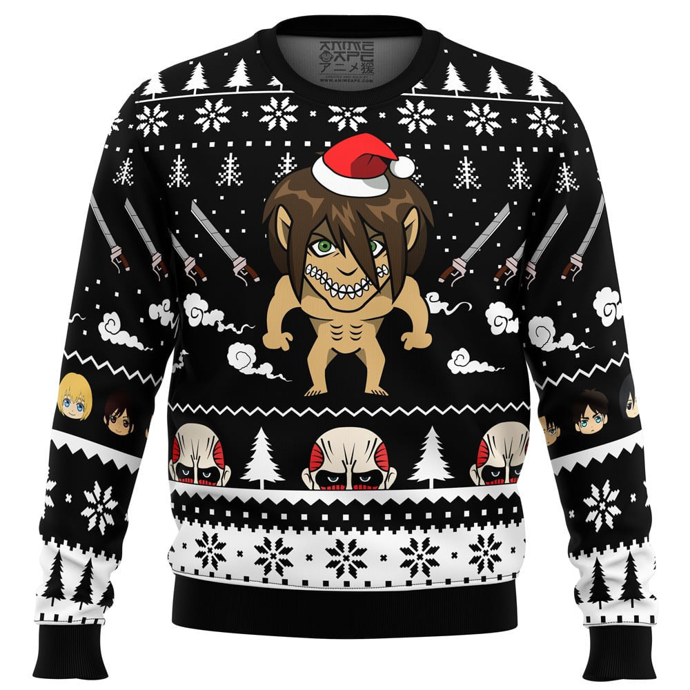 Attack Titan Attack on Titan Ugly Christmas Sweater – Moonbestprint