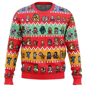 Pixel Smash Super Smash Bros Ugly Christmas Sweater – Moonbestprint