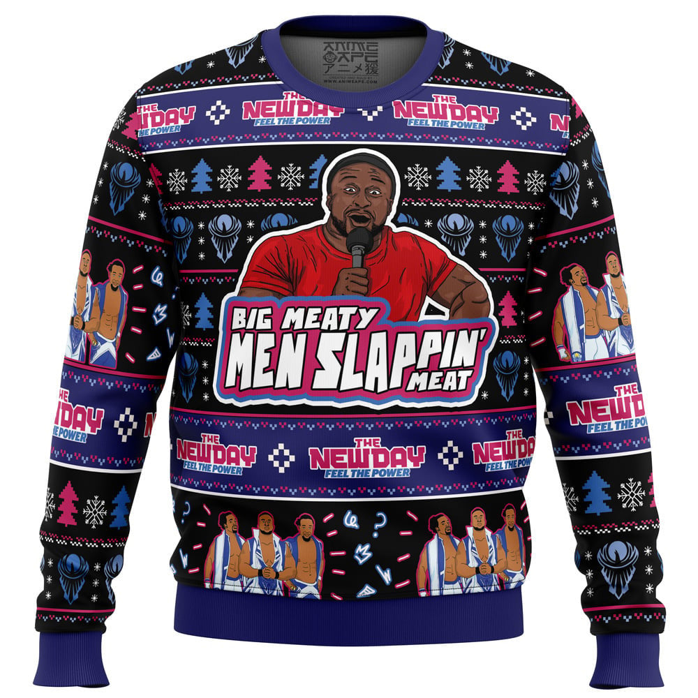 Big Meaty Men Slappin Meat The New Day Ugly Christmas Sweater – Moonbestprint
