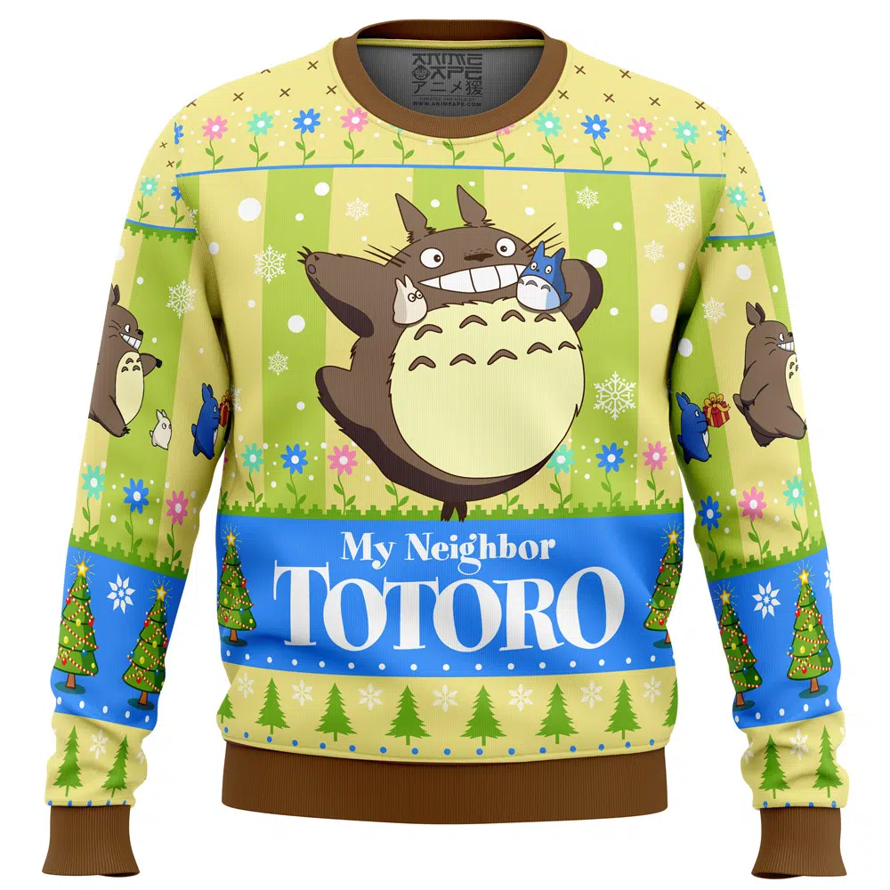 Totoro and Friends My Neighbor Totoro Ugly Christmas Sweater – Moonbestprint