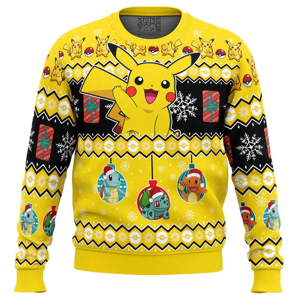 Pikachu I Choose You Pokemon Ugly Christmas Sweater – Moonbestprint