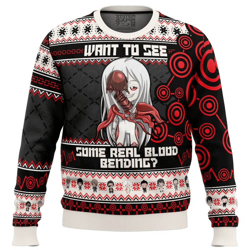 Shiro Blood Bending Deadman Wonderland Ugly Christmas Sweater – Moonbestprint