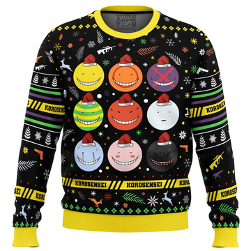 Korosensei Expressions Assassination Classroom Ugly Christmas Sweater – Moonbestprint