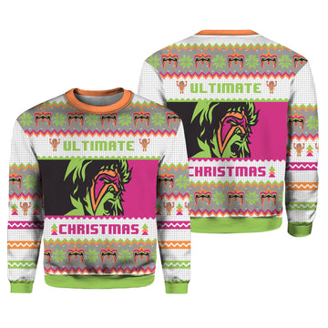 Ultimate Warrior Pro Wrestling Christmas Ugly Christmas Sweater – Moonbestprint